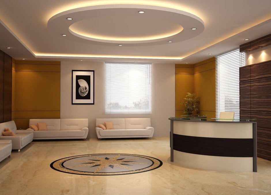 Современная отделка потолка