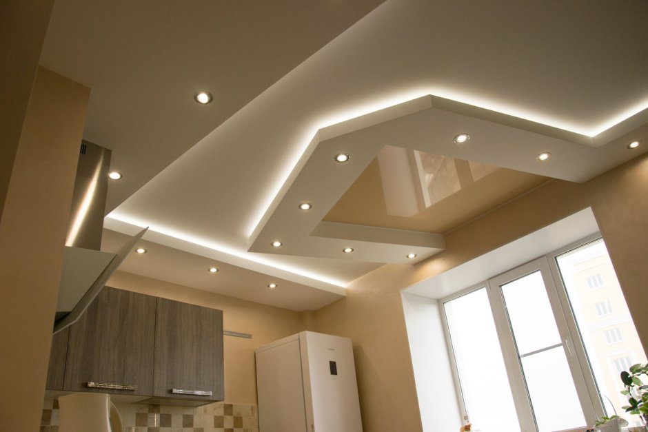 Потолок гипсокартон