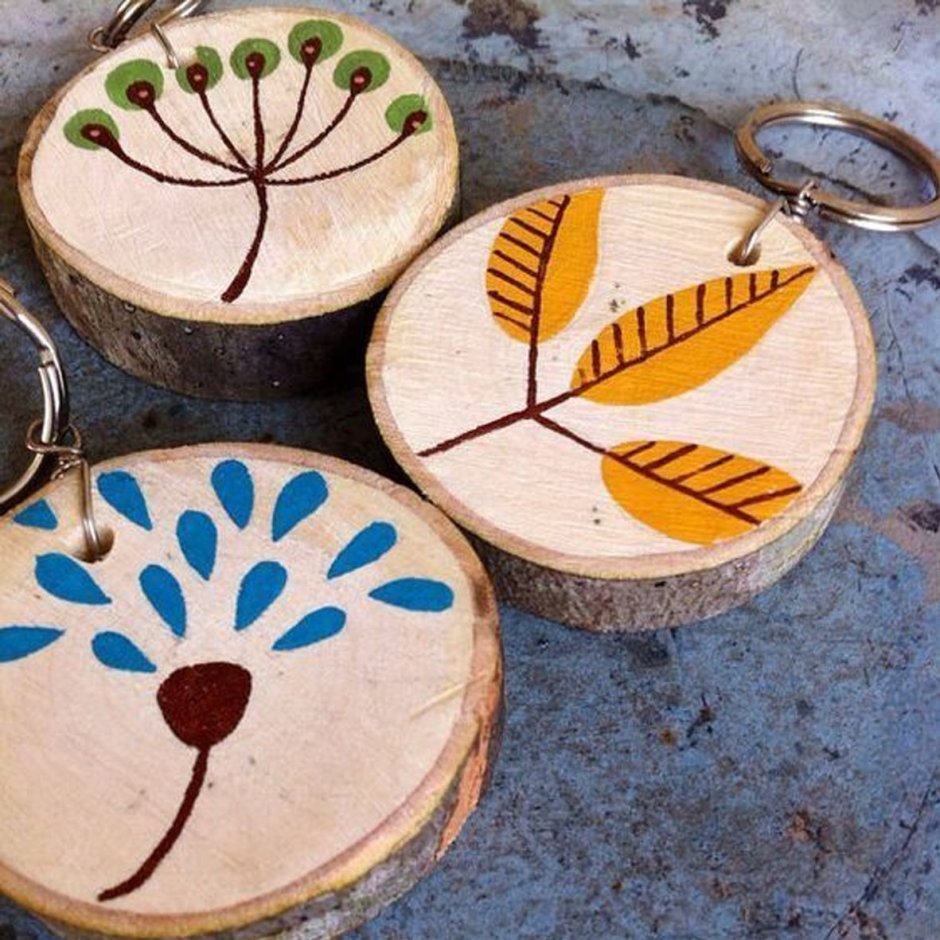 Поделки из спилов дерева