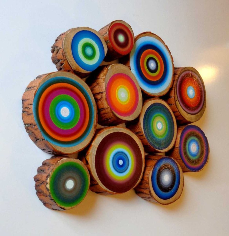 Поделки из срезов дерева