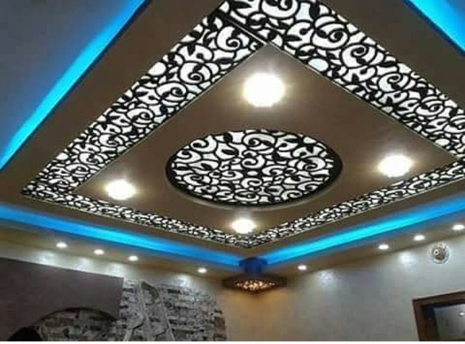 Потолки из гипсокартона в Восточном стиле