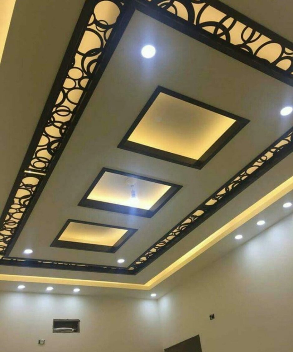 Фигурные гипсокартоновые потолки