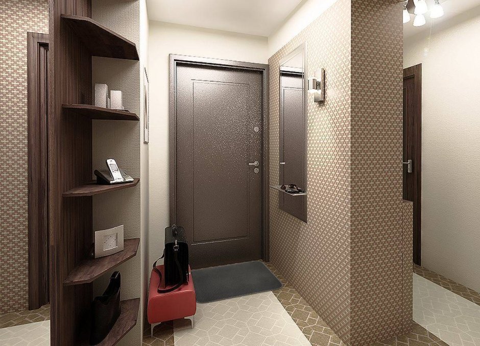 Отделка малого коридора