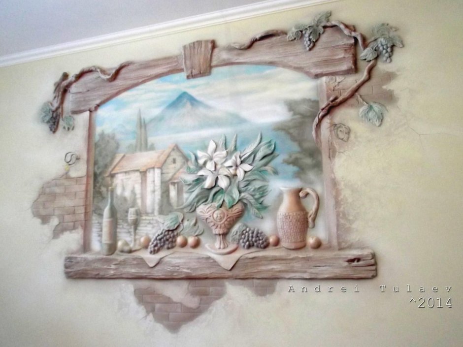 Дерево Сакуры на стене