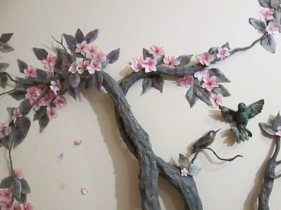 Панно из шпаклевки на стену