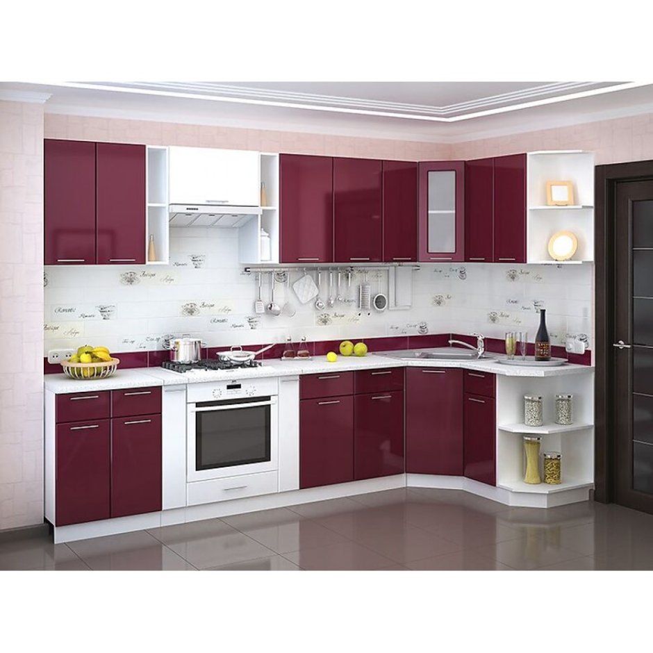 Кухня Валерия угловая Сурская мебель