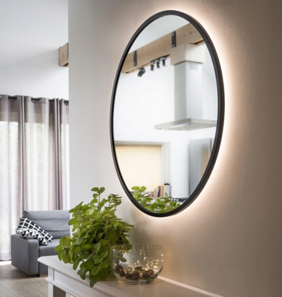 Прихожая круглая вращающаяся с зеркалом