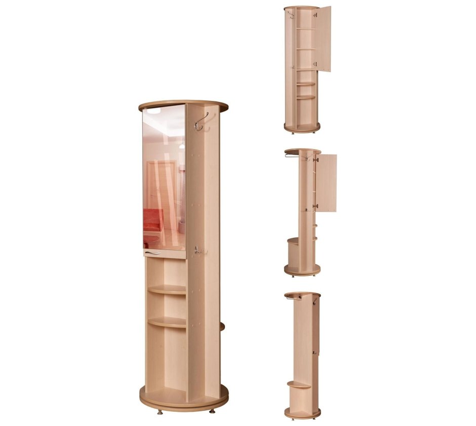 Полукруглое зеркало в прихожую