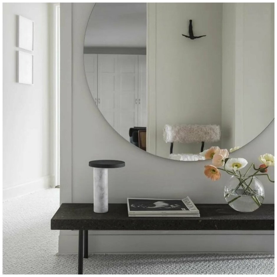 Большие круглые зеркала