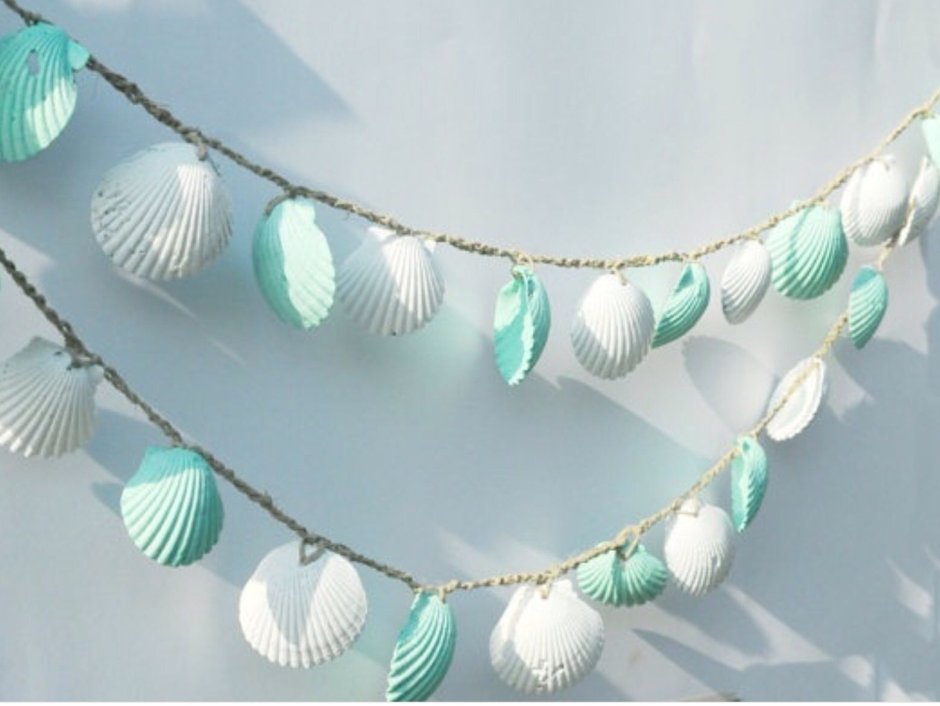 Морская гирлянда из ракушек
