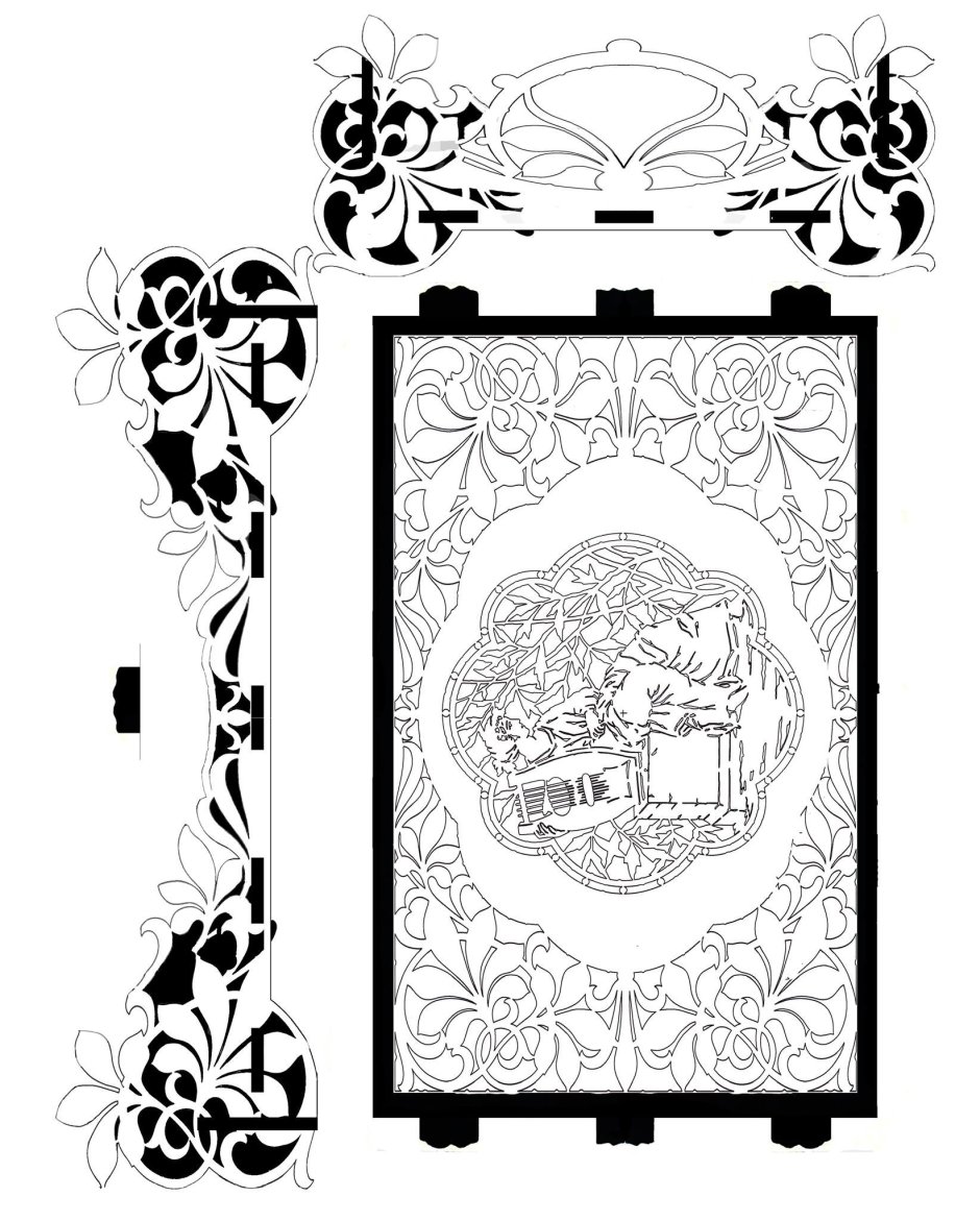 Трафареты для выпиливания шкатулок