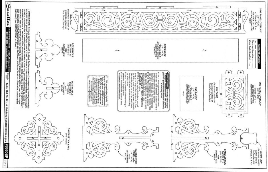 Чертежи для выпиливания лобзиком из фанеры шкатулки