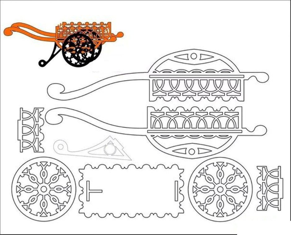 Чертежи кареты выпиливание лобзиком