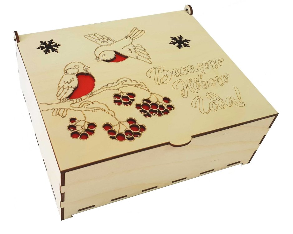 Новогодние коробки из фанеры для подарков