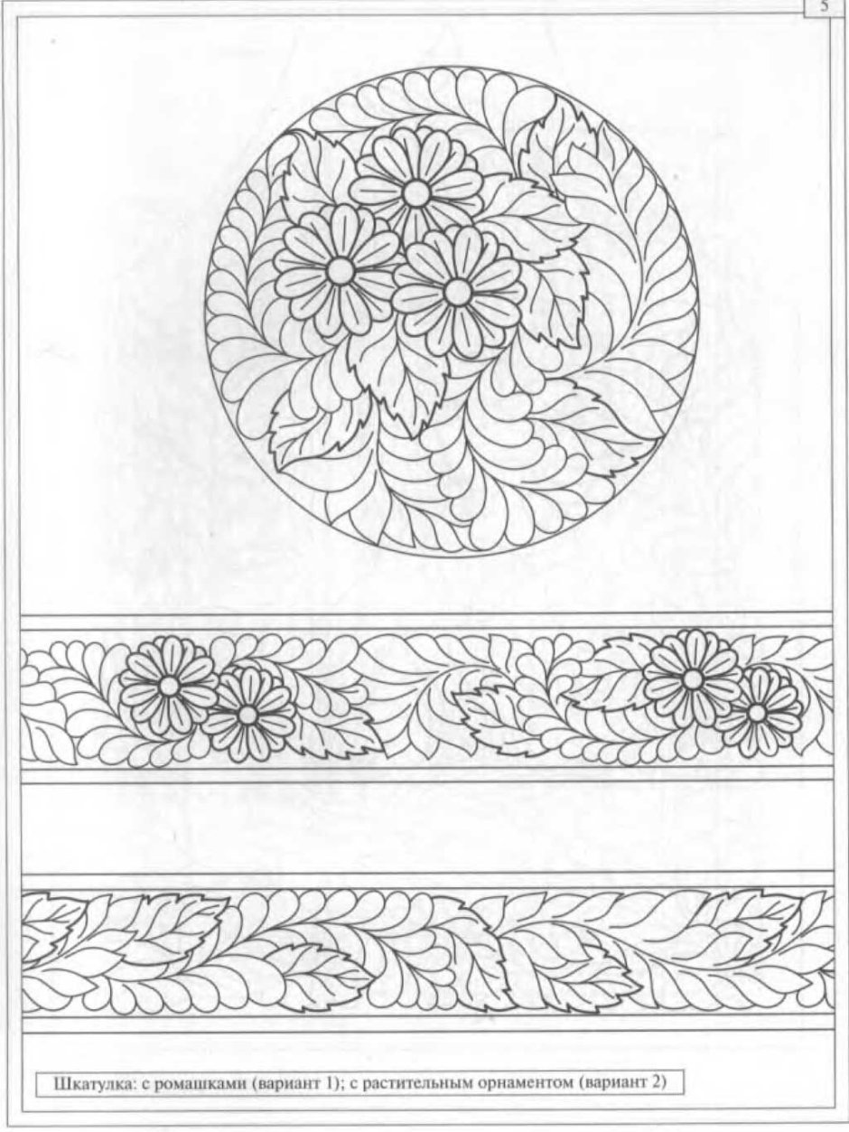 Абрамцево-Кудринская резьба эскизы