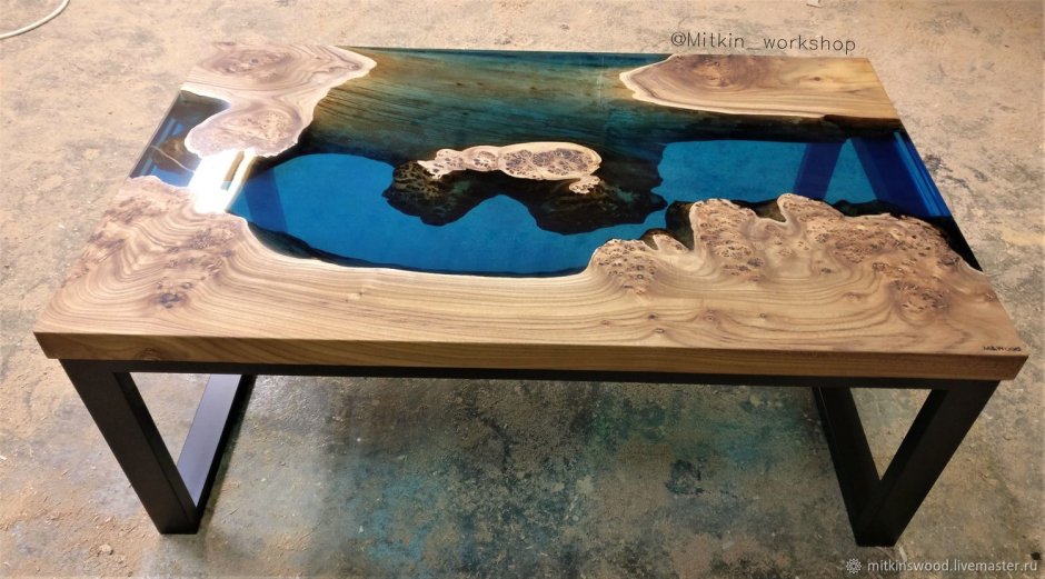 Стол эпоксидная смола Гэндальф