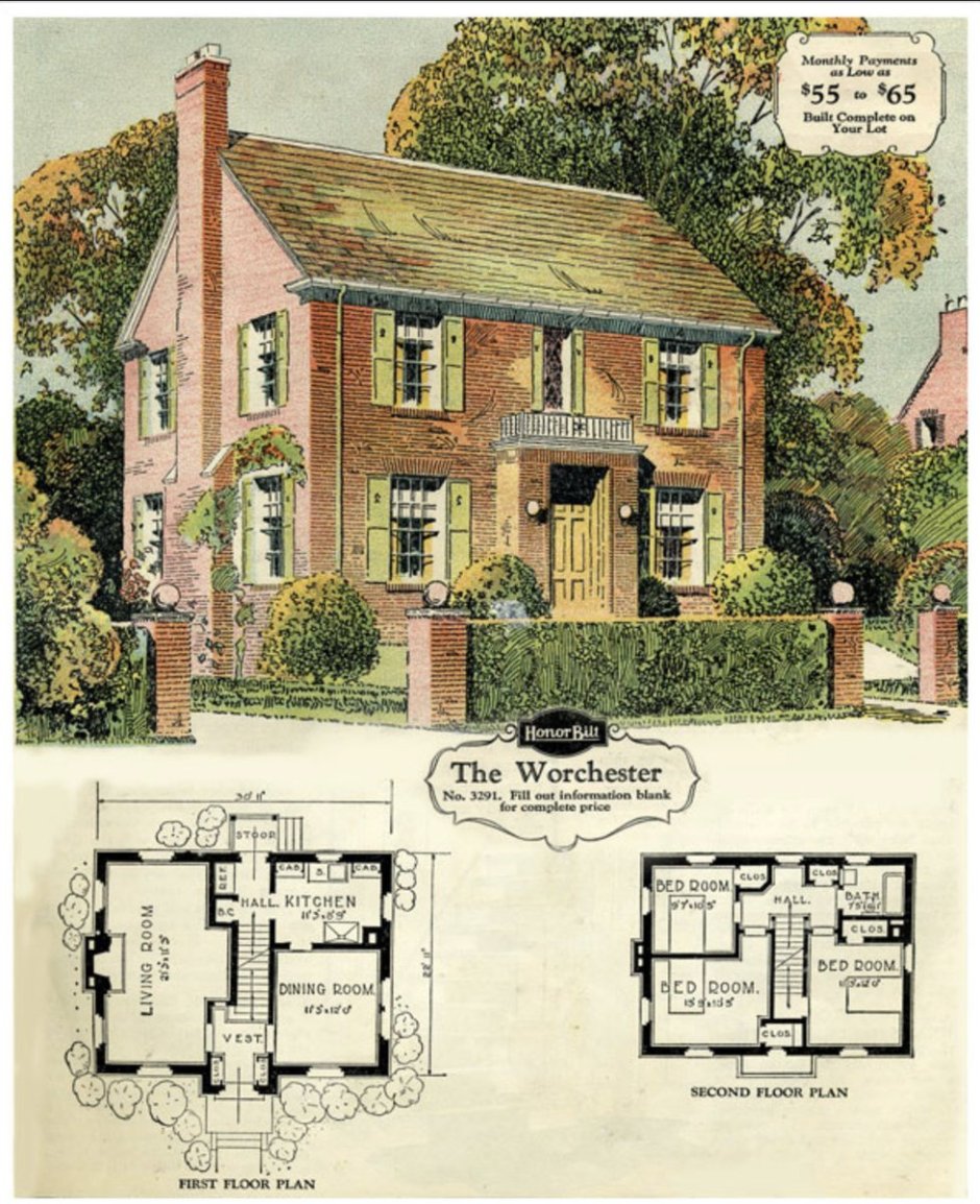 Английский коттедж планировка