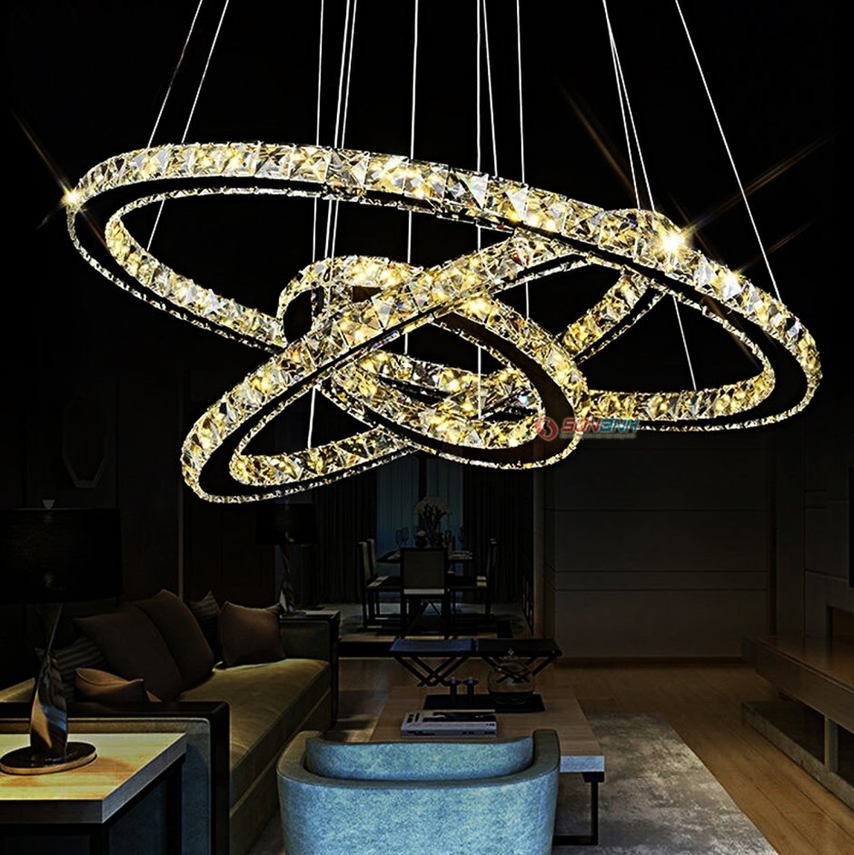 Люстра led 3-Ring Chandelier