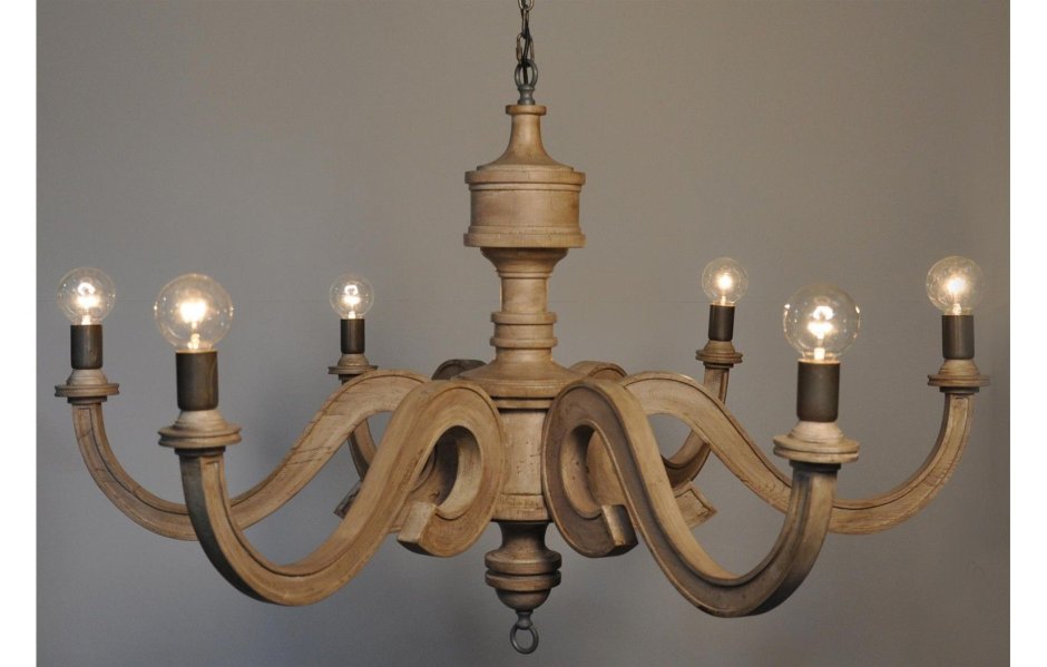Резные деревянные люстры