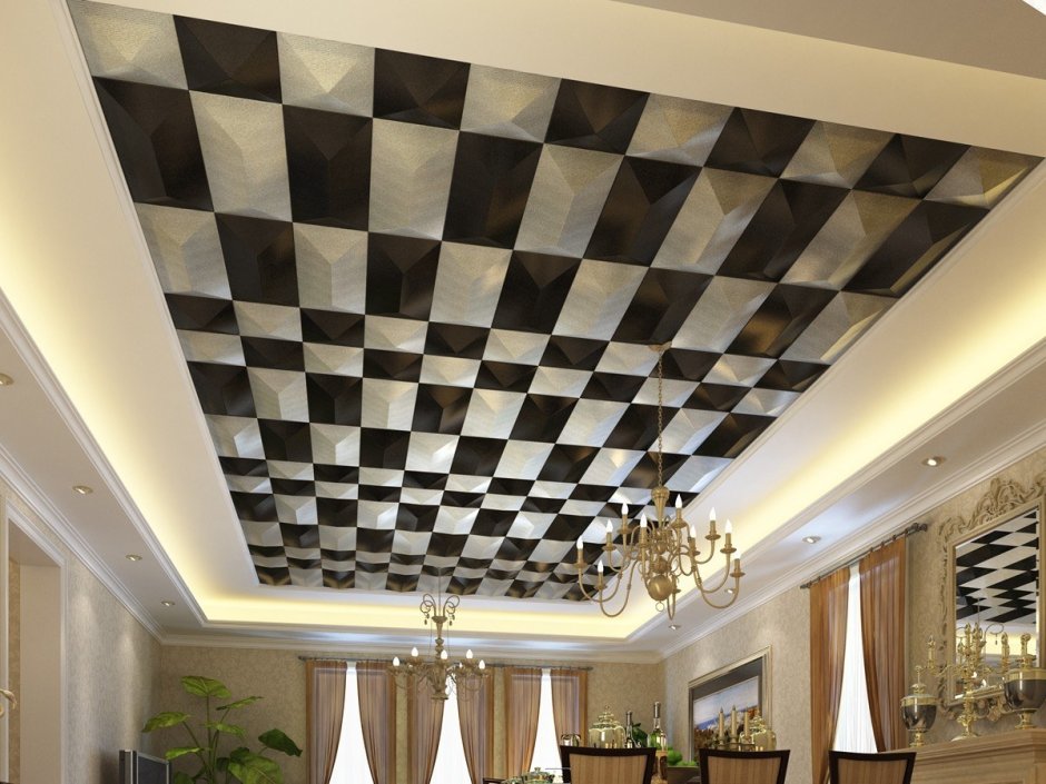 Шахматный потолок