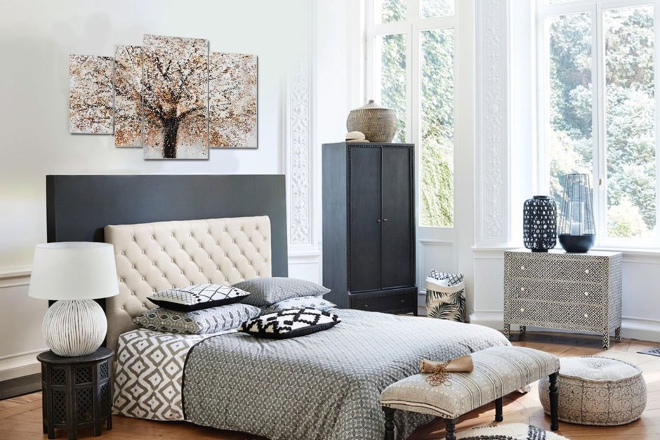 Модульная картина дерево Hoff в интерьере