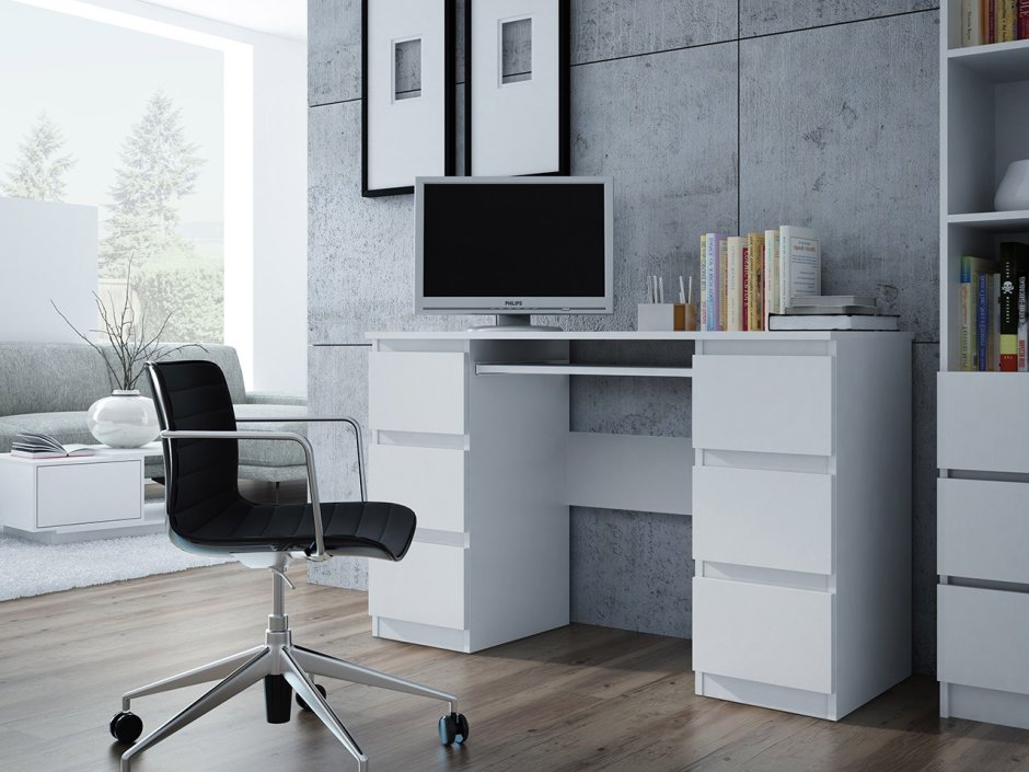 Стол письменный Axiom, белый