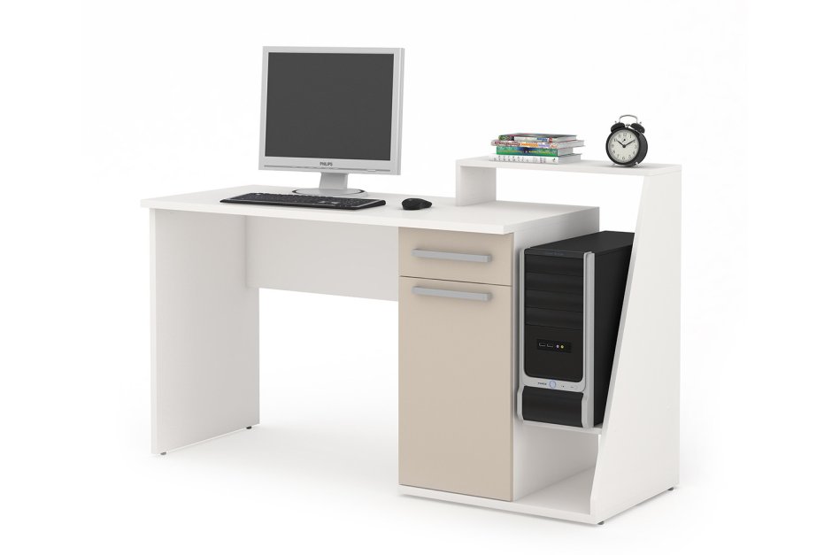 Стол компьютерный Homeoffice (белый, 1200х550х964 мм)