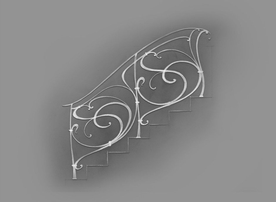 Перила Модерн эскизы