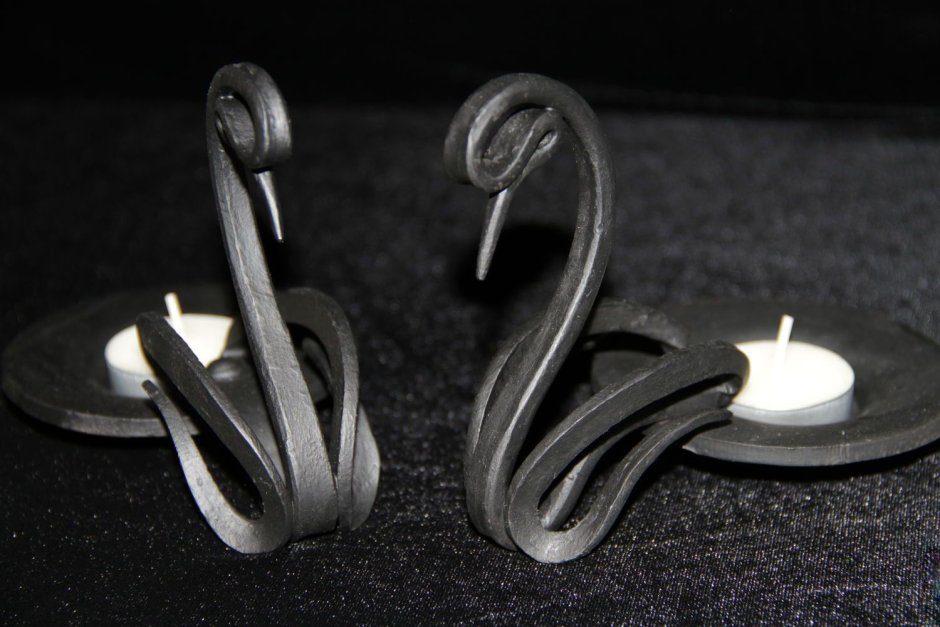 Подсвечник "лебедь"