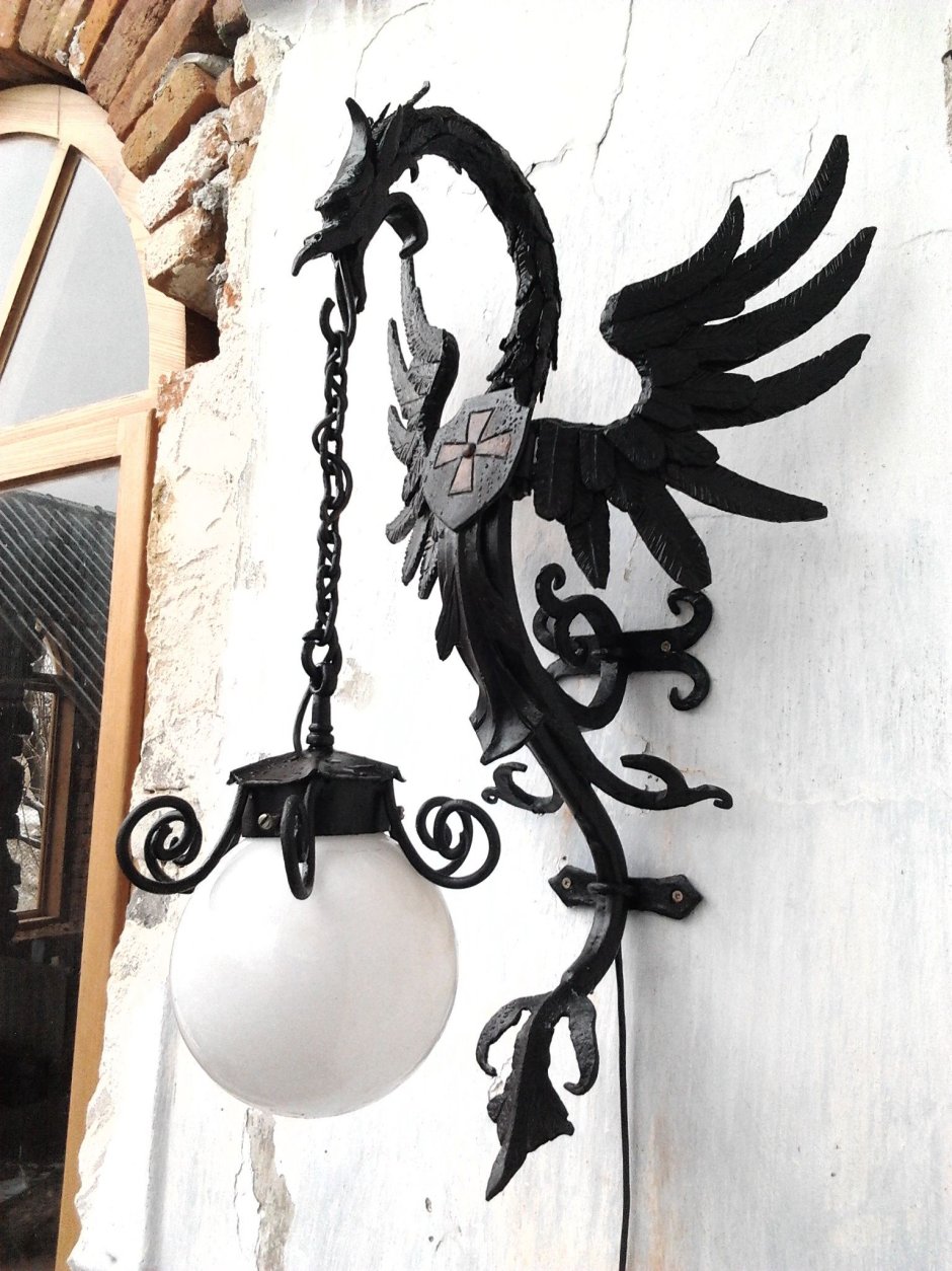 Кованые светильники на стену