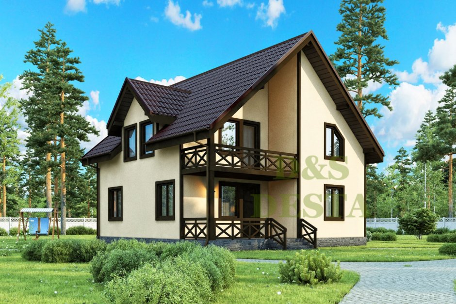 Дом с балконом