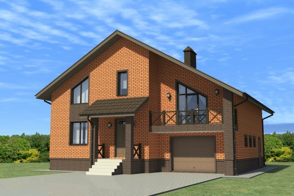 Дом кирпичный 110 кв.м с мансардой