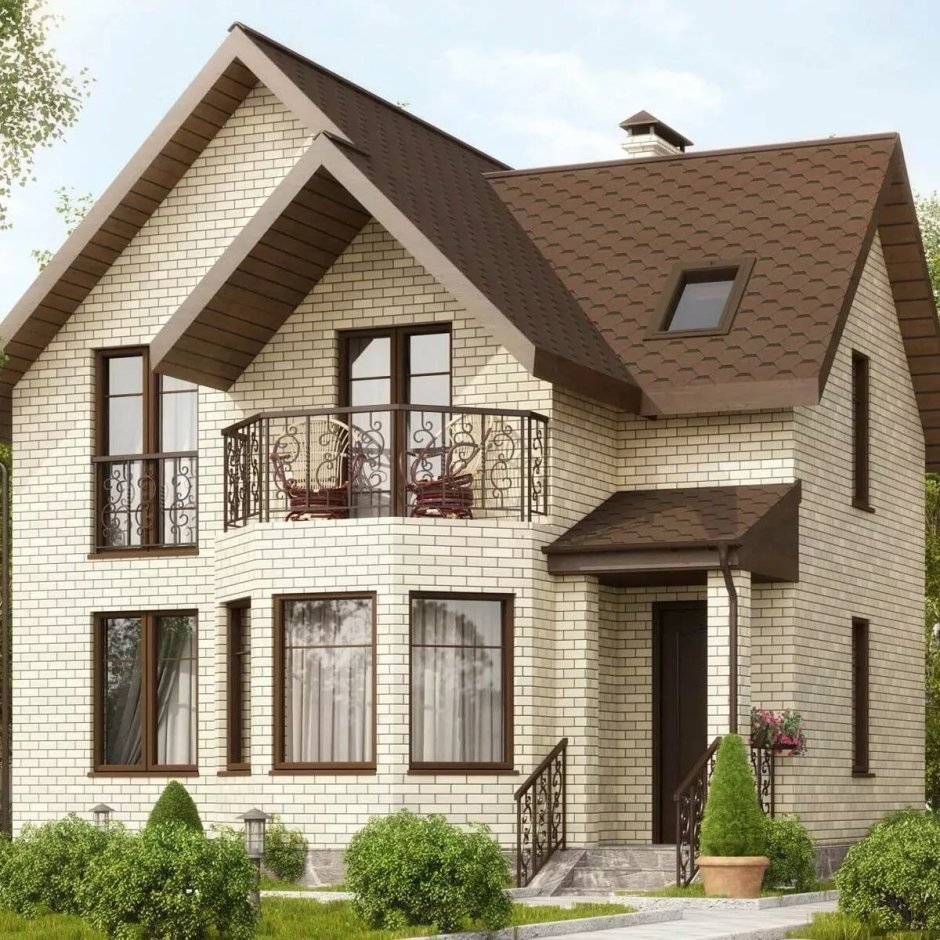 Дом кирпичный 110 кв.м с мансардой