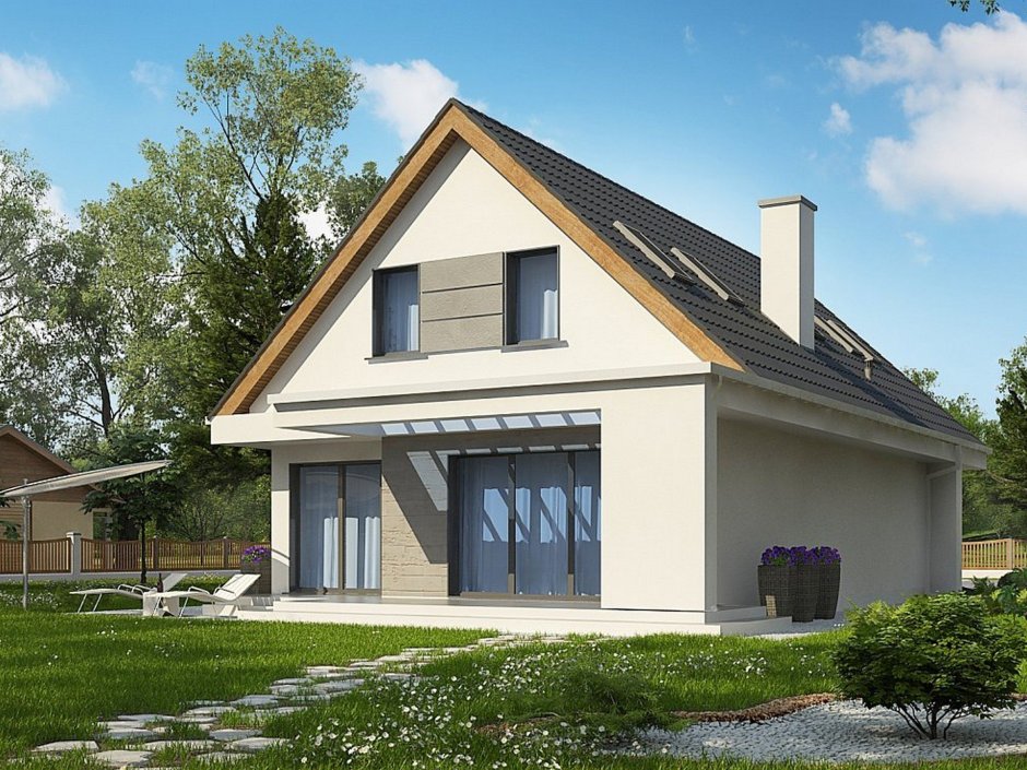 Z500 с мансардой двускатной