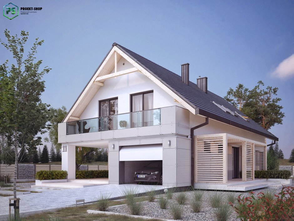 Дом с двус атной крышей