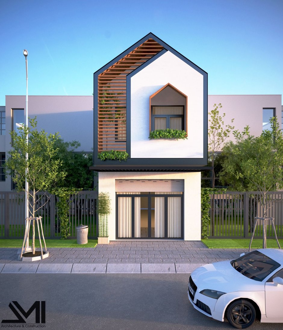 Двухэтажные дома в стиле Минимализм