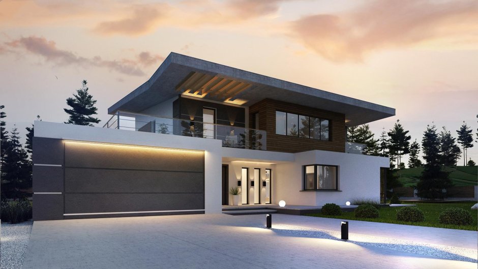 Коттедж в стиле Минимализм