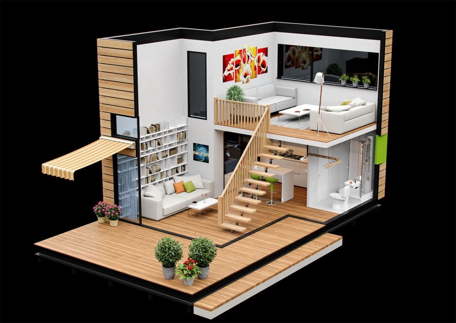 Тини Хаус планировки