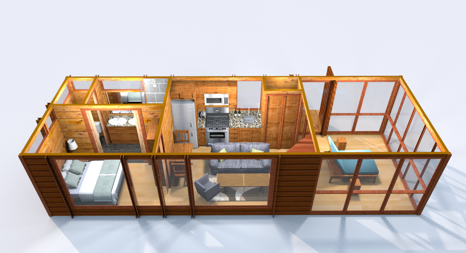 Тини Хаус планировки