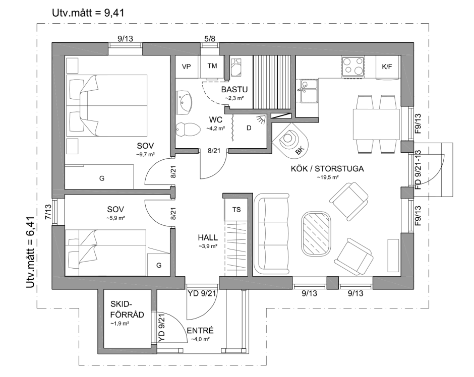 Планировки финских одноэтажных домов