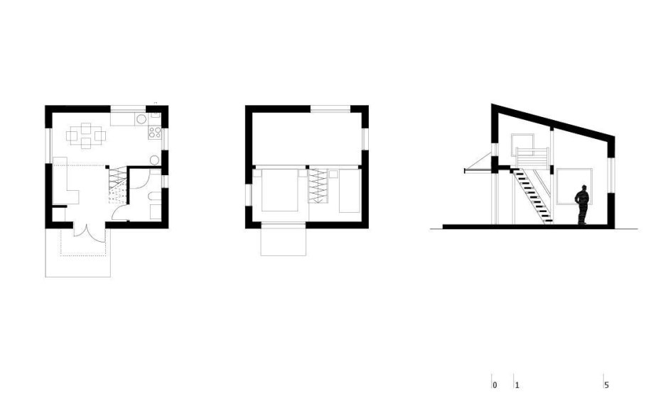 Мини дом Dwelle чертежи