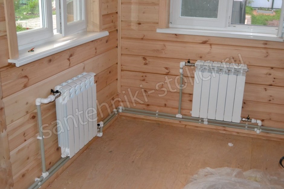 Трубы отопления в с ене