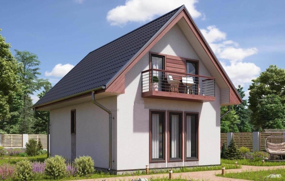 Дом 7 на 7 из газобетона