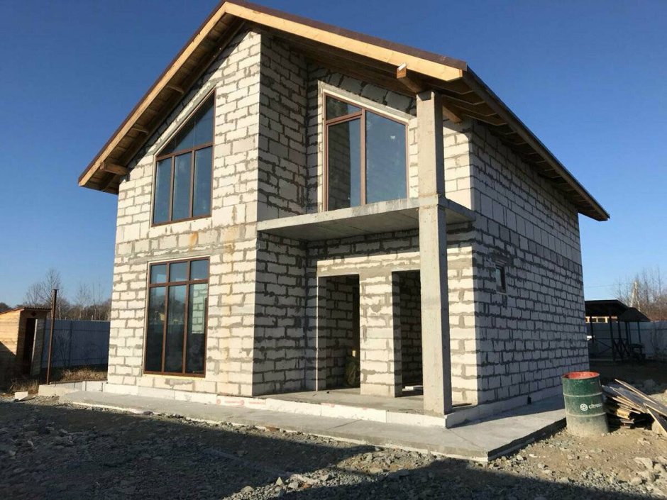 Дом из пеноблоков