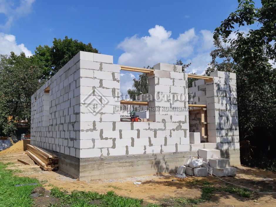Дачный дом из газобетона