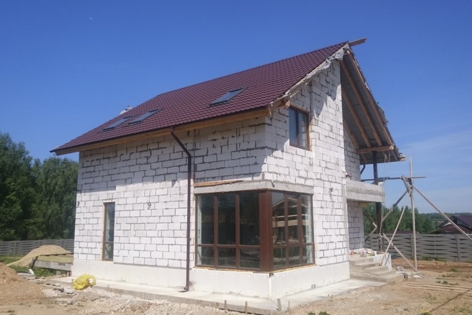 Домик из пеноблоков