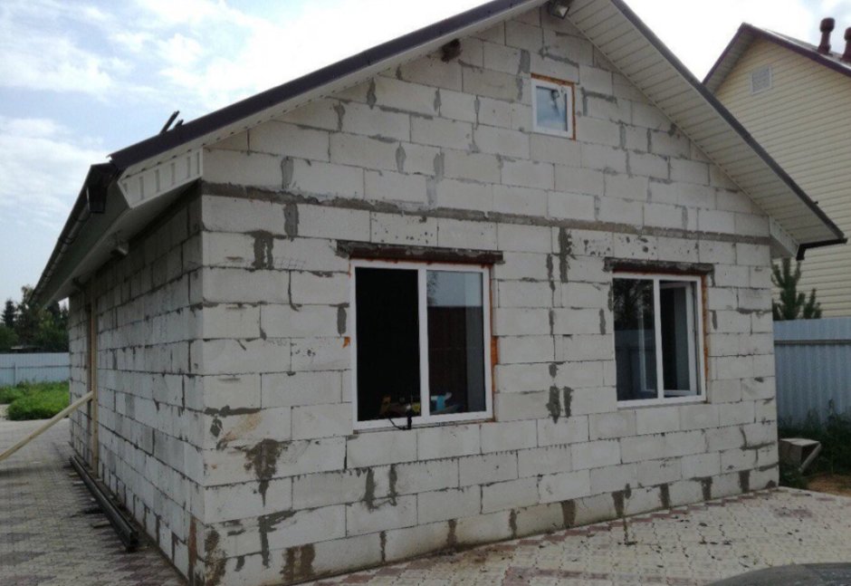 Домик из пеноблоков