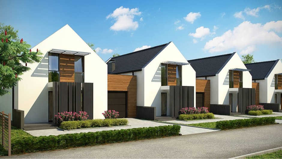 Таунхаус планировка на 2 семьи