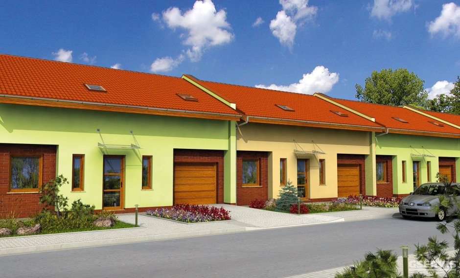 Одноэтажный таунхаус