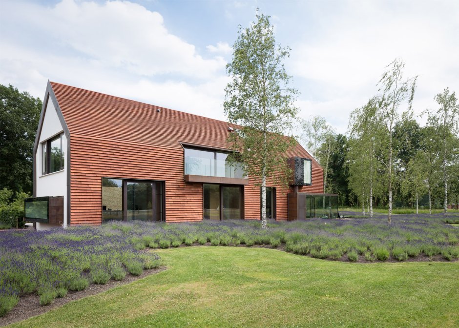 Одноэтажный дом с плоской кровлей